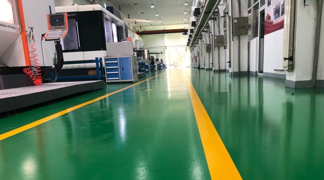 甘肃长风电子科技集团精密加工车间 天门氡聚脲地坪 8000㎡