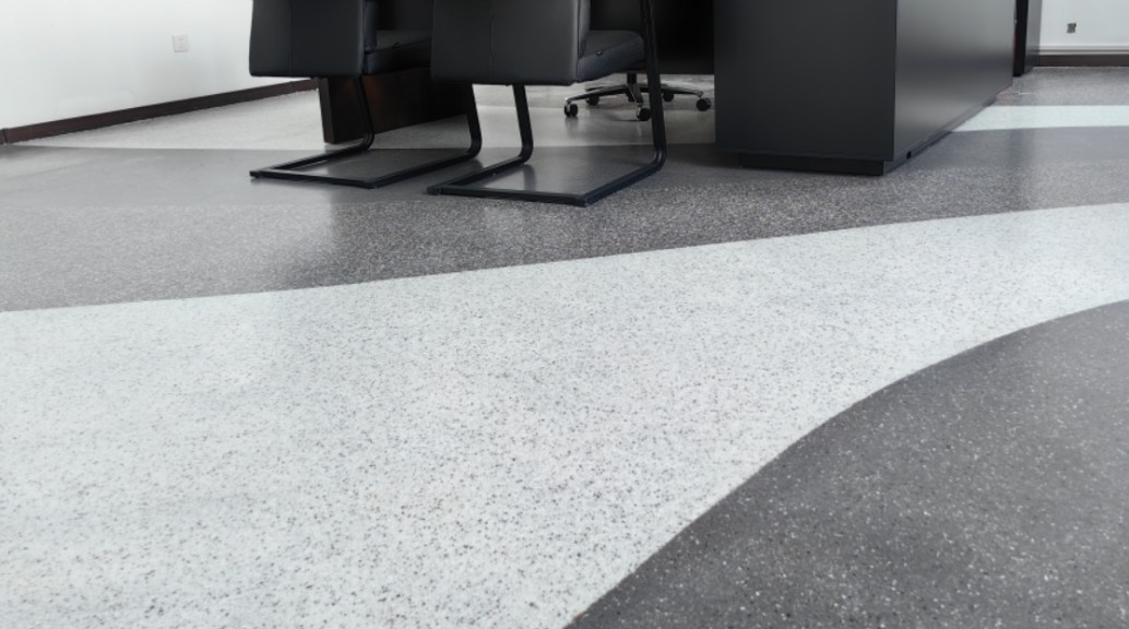 兰州新区化工园区办公楼装饰项目  晶碟系列地坪  300㎡